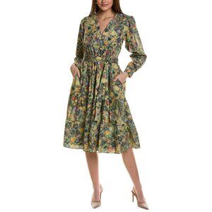 HUTCH FLORAL MIDI SHIRT DRESS SIZE S